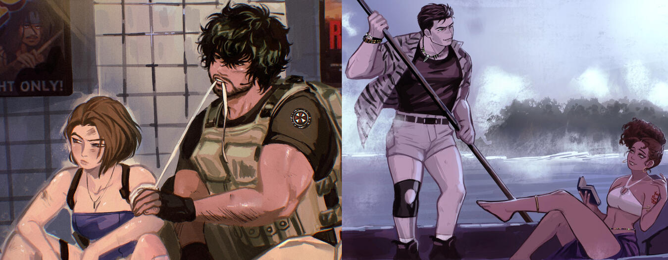 rendered paintings